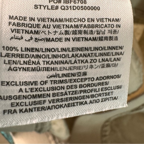 Guess Tan Linen Lightweight Shorts Size XL - Picture 4 of 12